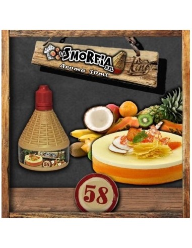 La Smorfia XXL N. 58 Aroma King Liquid da 30ml Liquido Scomposto