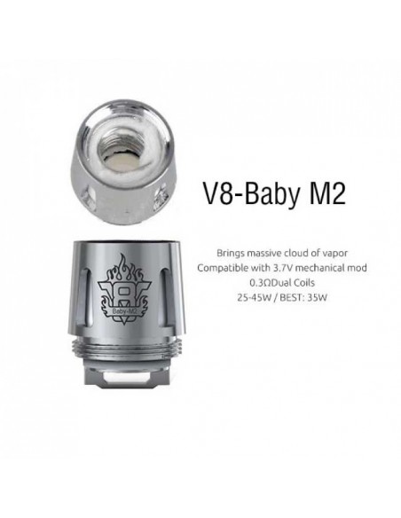V8 baby M2 Head Coil Smok Resistenze Ricambio - 5 Pezzi