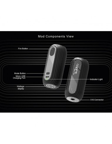 Reax Mini Kit Aspire Box Mod solo Batteria