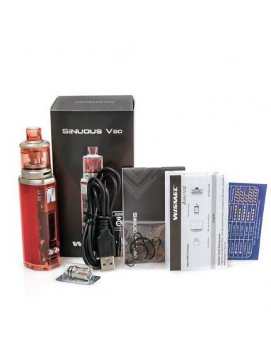Sinuous V80 Kit Wismec con Tank Amor NSE Atomizzatore 3 ml