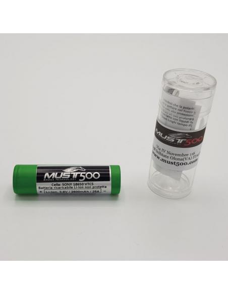Sony VTC5 18650 2600 mAh 30A Certificata Must500