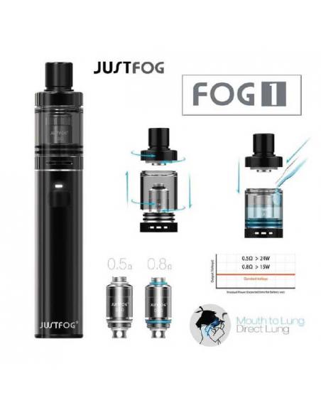 Pack per Iniziare con Kit JustFog Fog 1 e 3 liquidi pronti