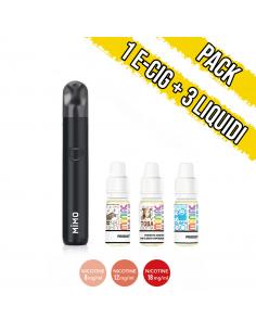 Pack to Start with G-Taste Mimo Black Kit and 3 pre-filled liquids