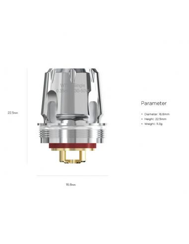 Wismec WT Resistance Head Coil 0.2 and 0.35 ohm - 5 Pieces