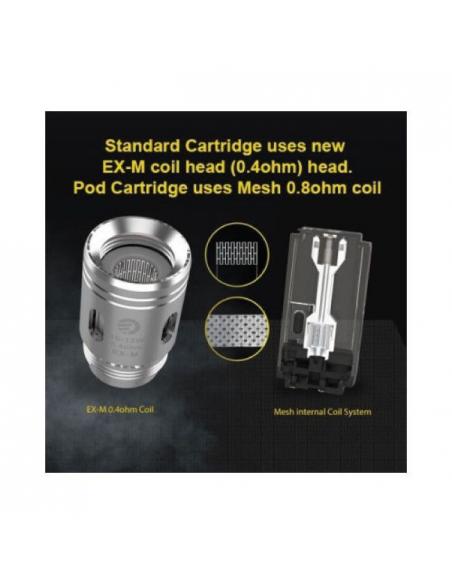 Pod Joyetech Exceed Grip Replacement Cartridge 3.5 or 4.5ml - 5