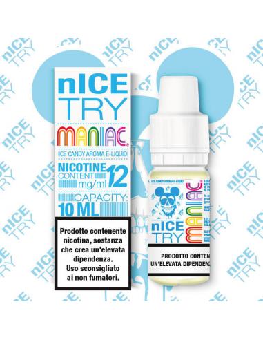Nice Try Maniac Liquido Pronto 10ml al Mentina Ghiacciata