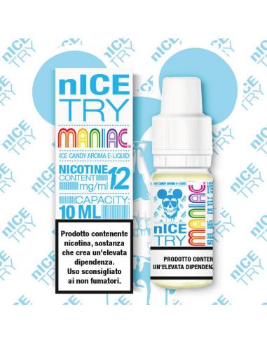 Nice Try Maniac Ready Liquid 10ml with Icy Mint Flavor