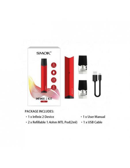 Infinix 2 Kit Pod Smok da 2 ml e Batteria Integrata da 450mAh