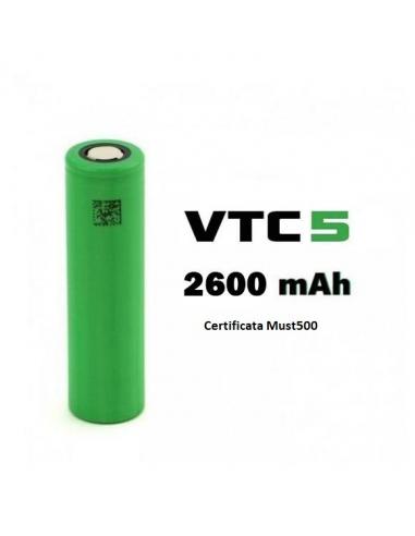 Sony VTC5 18650 2600 mAh 30A Certificata Must500