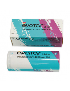 Rechargeable Lithium INR 26650 Avatar batteries