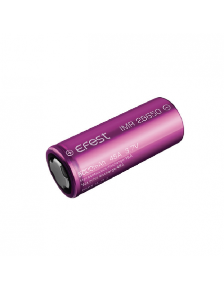 Batterie Efest IMR 26650 45A Flat Top 5000 mAh