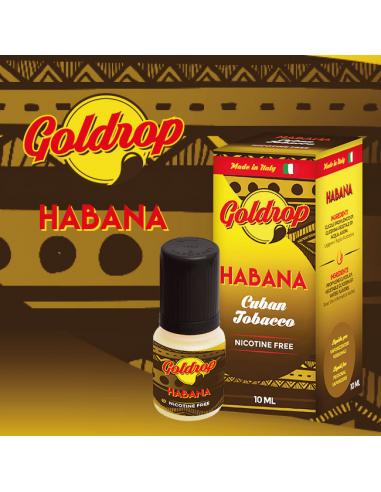 Habana di Goldrop Liquido Pronto da 10ml Aroma Tabaccoso