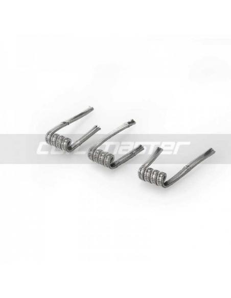 Resistenze Pronte Staggered Fused Clapton Coil Master - 3 Pezzi