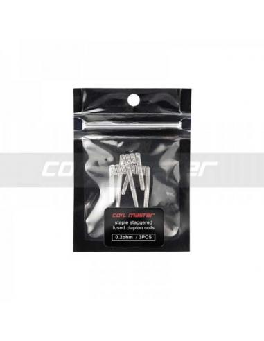 Ready-made Staggered Fused Clapton Coil Master Resistors - 3 Pieces