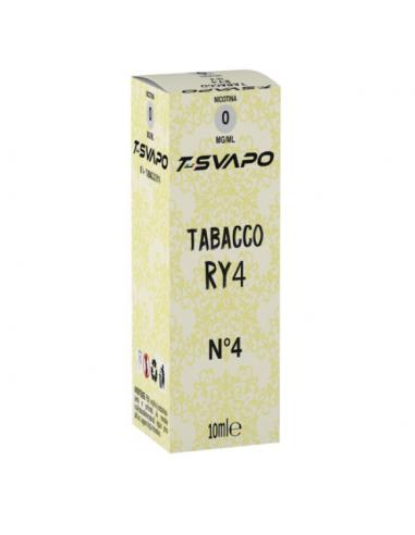 Tabacco RY4 N°4 Liquido Pronto T-Svapo by T-Star da 10ml Aroma