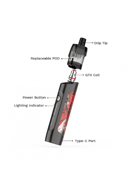 Target PM30 Pod Mod in Vaporesso Starter Kit with Battery