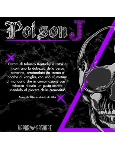 Poison J Liquido Scomposto Vapor Bagarre 20 ml Aroma Tabaccoso