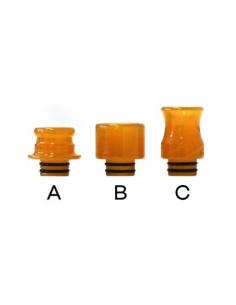 Replacement resin drip tip with 510 connection in different shapes