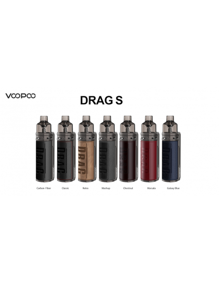 Drag S Pod Mod di Voopoo liquido 4,5 ml e batteria da 2500mAh