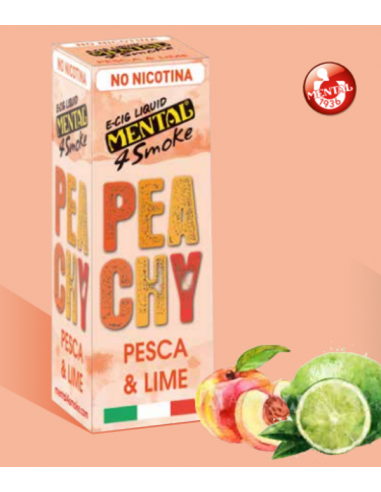 Peachy Mental 4 Liquid Smoke Ready 10 ml Peach and Lime Flavor
