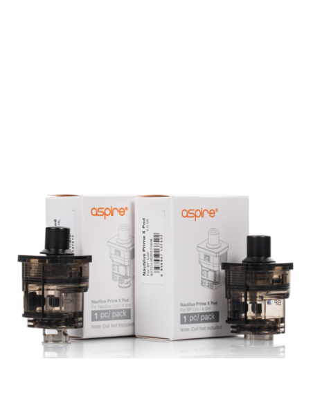 Nautilus Prime X Pod Cartridge Aspire 4 ml and 4.5 ml Empty Without