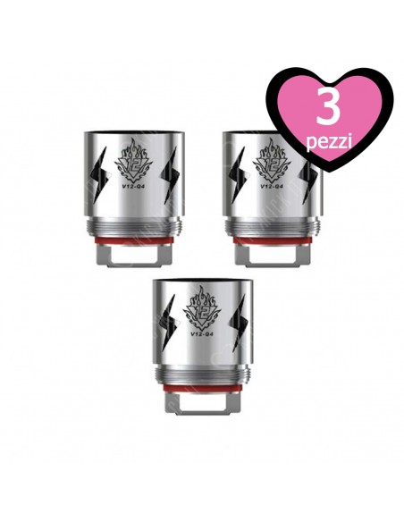 V12-Q4 Resistenza Smok Head Coil per Atomizzatore TFV12 Cloud Beast King - 3 Pezzi