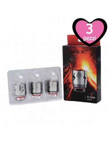 V12-Q4 Resistenza Smok Head Coil per Atomizzatore TFV12 Cloud Beast King - 3 Pezzi
