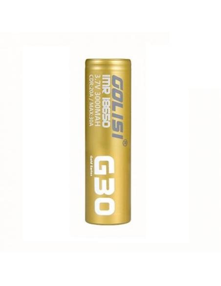 IMR 18650 G30 Golisi 3000mAh 30A Batteria Litio Ricaricabile