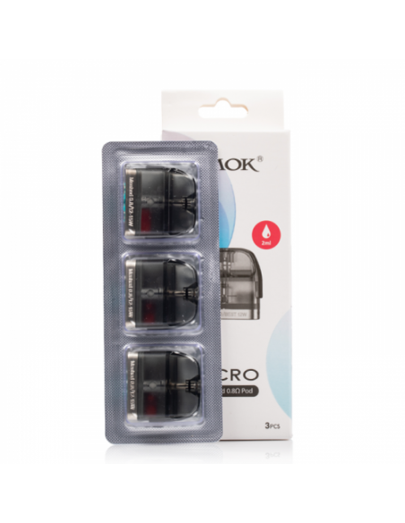 Acro Smok Pod Ricambio 2 ml - 0.6 ohm e 0.8 ohm - 3 Pezzi