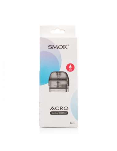 Acro Replacement Smok Pod 2 ml - 0.6 ohm and 0.8 ohm - 3 Pieces