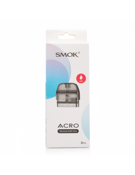 Acro Smok Pod Ricambio 2 ml - 0.6 ohm e 0.8 ohm - 3 Pezzi