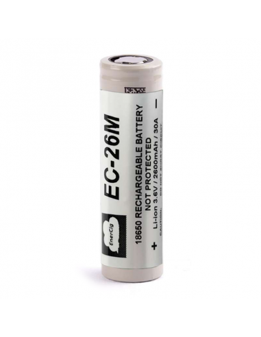 EC-26M 18650 EnerCig 2600mAh Rechargeable Lithium Battery