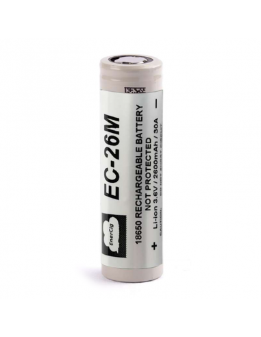 EC-26M 18650 EnerCig 2600mAh Batteria Litio Ricaricabile