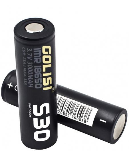 Accu 18650 S30 Golisi 3000mAh 25A Batteria Litio Ricaricabile