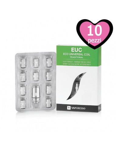EUC Traditional Resistance Vaporesso - 10 Pieces + Sleeve