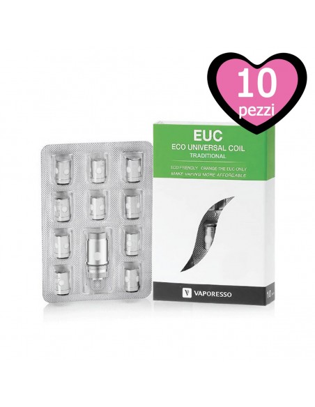 EUC Traditional Resistance Vaporesso - 10 Pieces + Sleeve