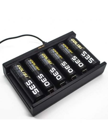caricatore per batterie golisi da 6 slot