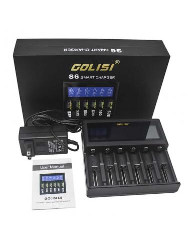 Contents of the Golisi S6 LCD battery charger package