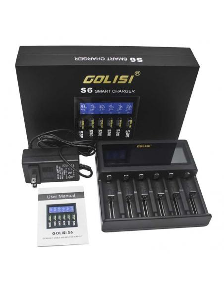 Contents of the Golisi S6 LCD battery charger package