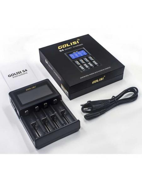 contenuto confezione caricatore golisi s4 con schermo lcd