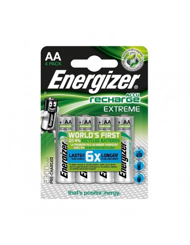 Energizer AA 2300 mAh Rechargeable Batteries - Pack of 4