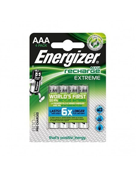Energizer Ministilo AAA 800 mAh - Blister da 4 Batterie Ricaricabili