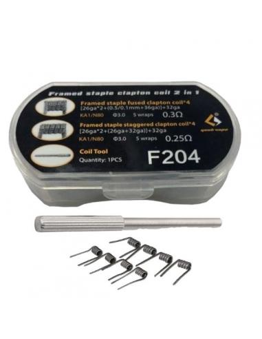 Framed Staple Clapton Coil 0.25 0.3 Ohm Geekvape F204