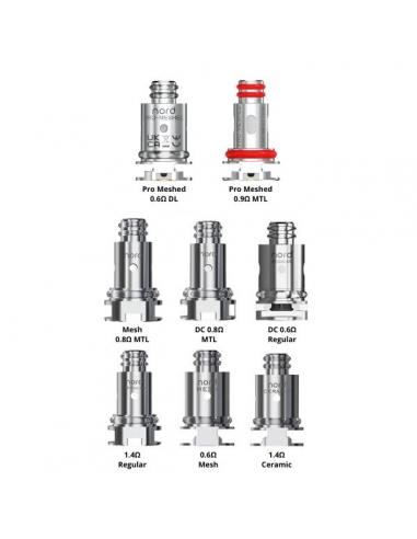 smok nord coil resistenze