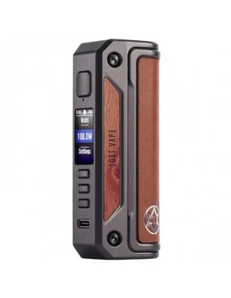 Thelema Solo box DNA 100C Lost Vape gunmetal calf leather