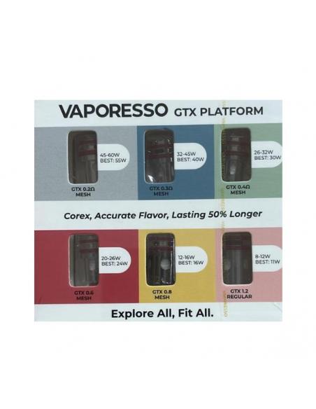 GTX platform Coil Multipack Vaporesso Resistenze Ricambio 6 Pezzi