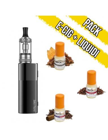 Zelos Nano kit black starter pack tabacco liquidi pronti vaporart