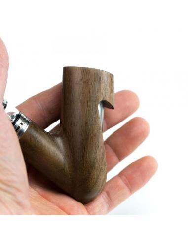 Gandalf X Créavap corpo batteria 18650 legno noce