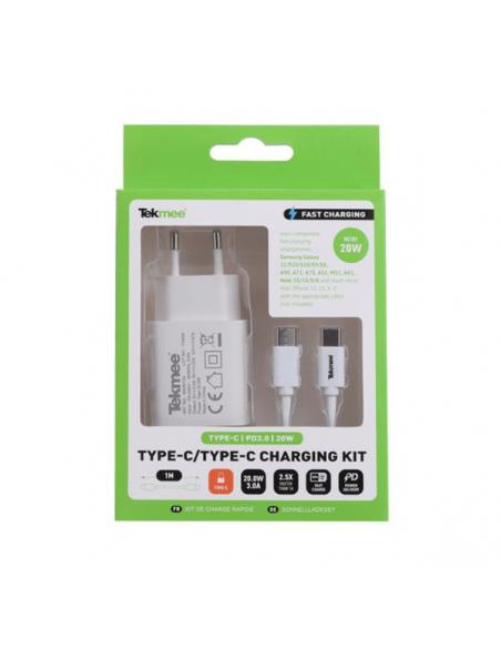 Wall Socket and 3A 20W USB-C Charging Cable Tekmee