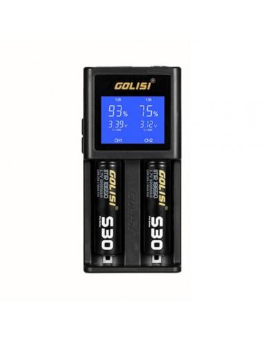 Golisi S2 LCD Caricabatterie - 2 Slot